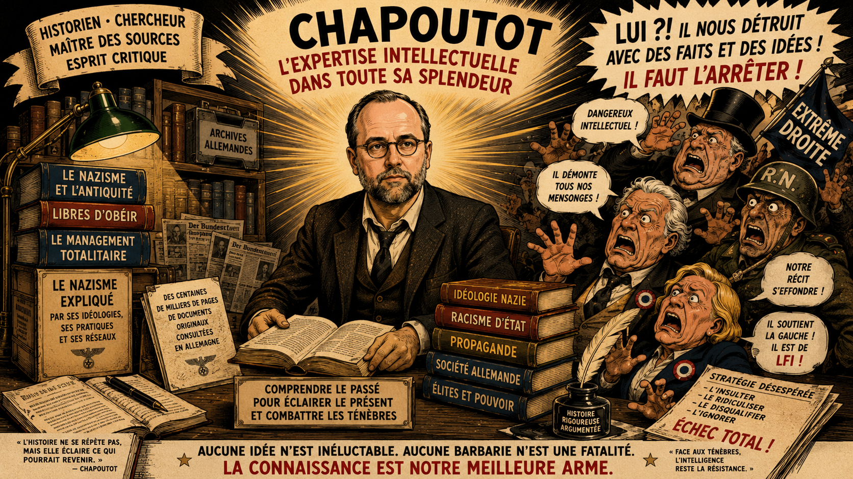 Illustration de Johann Chapoutot, avec son nom de famille en titre